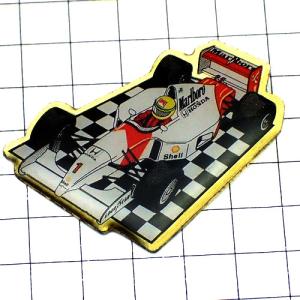 ピンバッジ・アイルトンセナF1ホンダ車◇フランス限定ピンズ◇レアな