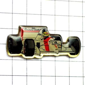 ピンバッジ・マルボロF1ホンダ「1」アイルトンセナ車◇フランス限定
