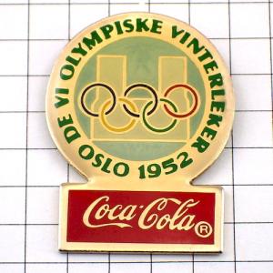 ピンバッジ・コルティナ五輪コカコーラ1956年イタリア COCA-COLA
