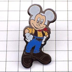 ピンバッジ・ミッキーマウス金色ディズニーシルクハット帽子◇フランス