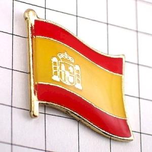 ピンバッジ◆スペイン 国旗デラックス薄型キャッ...の詳細画像1