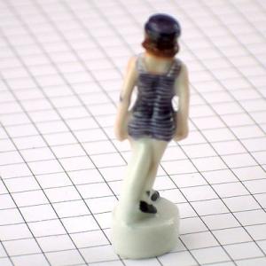 フェーブ・100年前の水着の女の子/1900年...の詳細画像1