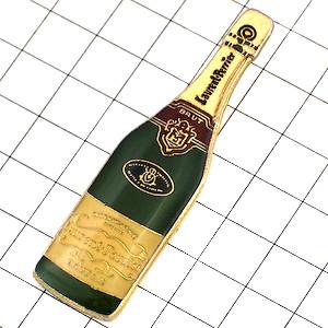 ピンバッジ・シャンパーニュ瓶ローランペリエ酒◆フランス限定ピンズ◆レアなヴィンテージものピンバッチ