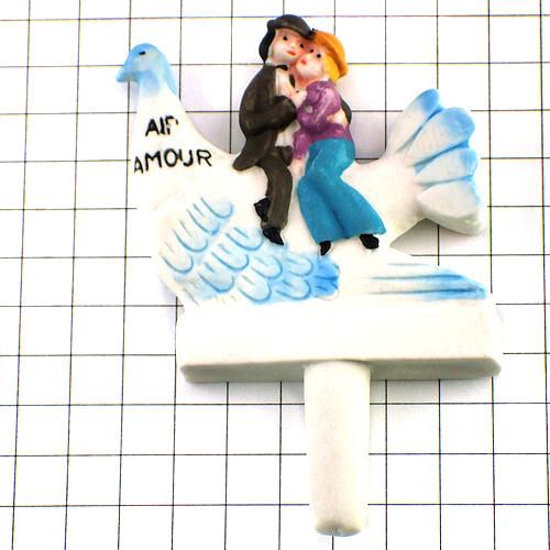 フェーブ・ペイネ画エールアムール鳥の飛行機と恋人◆フランス限定フェーヴ◆ガレットデロワFEVEフェブ...