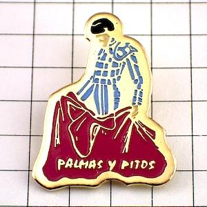 ピンバッジ・マタドール闘牛士 PALMAS SPAIN TORERO◆フランス限定ピンズ◆レアなヴィンテージものピンバッチ