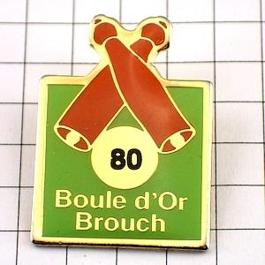 ピンバッジ・金色の球８０◆フランス限定ピンズ◆レアなヴィンテージものピンバッチ
