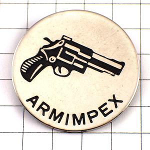 ピンバッジ・拳銃ピストル短銃シューティング射撃 ARMIMPEX◆フランス限定ピンズ◆レアなヴィンテ...