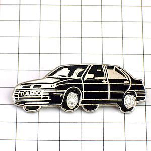 ピンバッジ・セアトの黒いトレド車 TOLEDO SPAIN ESPANA VW VOLKSWAGEN GERMANY◆フランス限定ピンズ◆レアなヴィンテージものピンバッチ
