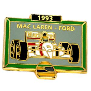 ピンバッジ・マルボロF1ホンダ「1」アイルトンセナ車◇フランス限定