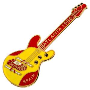 ピンバッジ・アトランタ五輪スペイン国旗色の楽器ギ...の商品画像