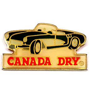 ピンバッジ・カナダドライ飲物オープンカー車◇フランス限定ピンズ