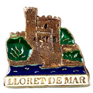 ピンバッジ・コスタブラバのリョレートデマル海岸リュレッドダマール観光地スペイン SPAIN LLORET-DE-MAR◆フランス限定ピンズ