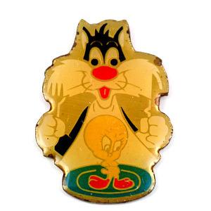 ピンバッジ・ミッキーマウス両手を広げるディズニーゴム製◇フランス
