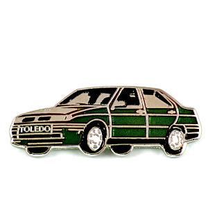 ピンバッジ・セアト緑のトレド車 TOLEDO SPAIN ESPANA VW VOLKSWAGEN GERMANY◆フランス限定ピンズ◆レアなヴィンテージものピンバッチ