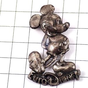 ピンバッジ・ミッキーマウス金色ディズニーシルクハット帽子◇フランス
