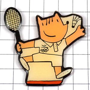 ピンバッジ・バルセロナ五輪バドミントン選手のコビー夏季オリンピック1992年 COBI BARCELONA-1992 SPAIN◆フランス限定ピンズ