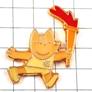 ピンバッジ・オリンピック聖火コビー五輪バルセロナ夏季スペイン犬 COBI BARCELONA-1992 SPAIN◆フランス限定ピンズ