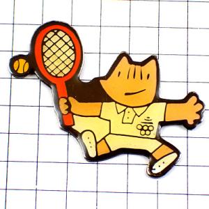 ピンバッジ・バルセロナ五輪コビーのテニス選手オリンピック夏季1992年ビンテージ中古品 COBI BARCELONA-1992 SPAIN◆フランス限定ピンズ