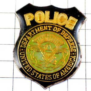 ピンバッジ・ポリス警察アメリカ/USA米国イーグル鷲◆フランス限定ピンズ◆レアなヴィンテージものピン...