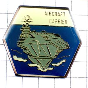 ピンバッジ・軍艦ミリタリー海軍シャルルドゴール空母 AIRCRAFT-CARRIER USA◆フラン...