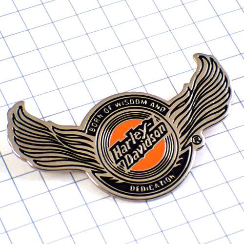 ピンバッジ・ハーレーダビッドソン翼バイク二輪オートバイ◆フランス限定ピンズ◆レアなヴィンテージものピ...