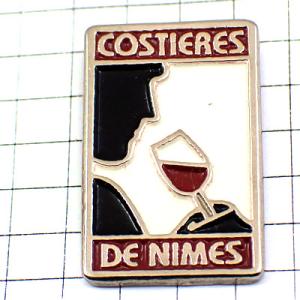 ピンバッジ・エキスポ赤ワイン葡萄酒ニームの万博ソムリエ◆フランス限定ピンズ◆レアなヴィンテージものピ...
