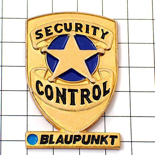 ピンバッジ・ブラウプンクト社ドイツ家電セキュリティ管理スター星ゴールド金色◆フランス限定ピンズ◆レア...