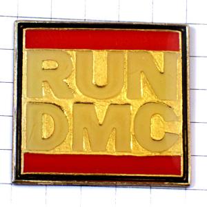 ピンバッジ・ RUN-DMC/ランディーエムシー音楽ヒップホップ/USAアメリカNYニューヨーク米国...