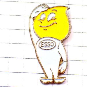 ピンバッジ・エッソボーイ石油バイク二輪オイルの滴 ESSO-BOY ESSO EXXONMOBIL ...