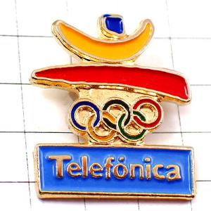 ピンバッジ・バルセロナ五輪スペイン1992年テレフォニカ BARCELONA TELEFONICA SPAIN◆フランス限定ピンズ