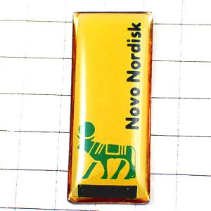 ピンバッジ・デンマーク牛ノボノルディスク社 NOVO-NORDISK DENMARK◆フランス限定ピ...