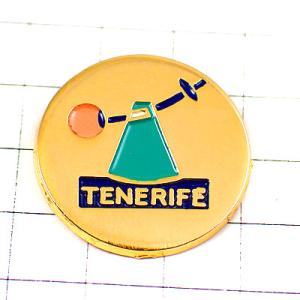 ピンバッジ・サテライト人工衛星テネリフェ島レーザー光通信 TENERIFE ISLAND SPAIN◆フランス限定ピンズ