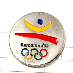 ピンバッジ・バルセロナ五輪オリンピック夏季スペイン1992年ビンテージ中古品 BARCELONA-1992 SPAIN◆フランス限定ピンズ
