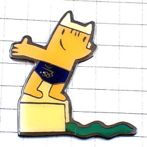 ピンバッジ・飛び込むコビ五輪バルセロナ水泳オリンピック夏季 COBI BARCELONA-1992 SPAIN◆フランス限定ピンズ