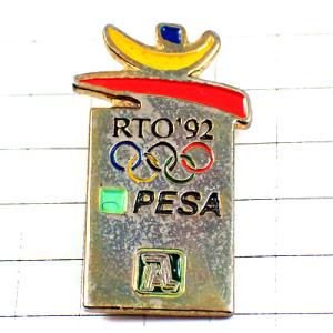 ピンバッジ・バルセロナ五輪スペイン夏季オリンピック1992年 BARCELONA-1992 SPAIN PESA◆フランス限定ピンズ