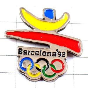 ピンバッジ・バルセロナ五輪スペイン夏季オリンピック1992年ビンテージ中古品 BARCELONA SPAIN◆フランス限定ピンズ