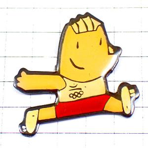ピンバッジ・バルセロナ五輪コビ犬ランナー陸上競技スペイン1992夏季オリンピック COBI BARCELONA-1992 SPAIN◆フランス限定ピンズ