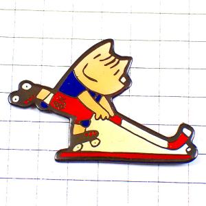 ピンバッジ・バルセロナ五輪コビーのホッケー選手スペイン夏季オリンピック1992年 COBI BARCELONA-1992 SPAIN◆フランス限定ピンズ