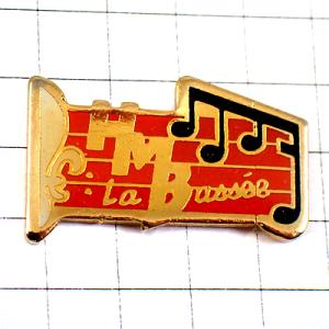 ピンバッジ・音楽アルファベット楽譜ＨＭＢ百合の紋章◆フランス限定ピンズ◆レアなヴィンテージものピンバッチ