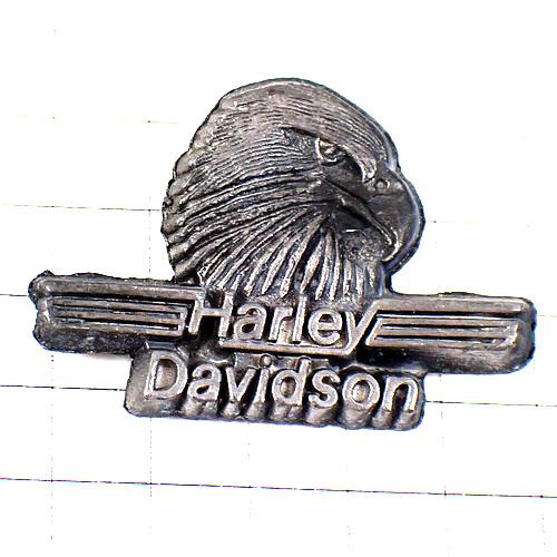 ピンバッジ・ハーレーダビッドソン二輪バイク鷲ピューター製 HARLEY-DAVIDSON PEWTE...