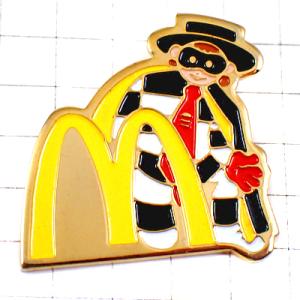 ピンバッジ・マクドナルドＭハンバーグラー MC-DONALDS MASQUE VENEZIA ITA...