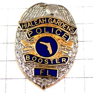 ピンバッジ・マイアミのハイアリア警察フロリダ州アメリカ/USA HIALEAH MIAMI FLOR...