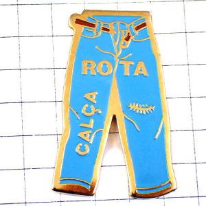 ピンバッジ・ジーンズ穴あき服ベルト JEANS ROTA CALCA◆フランス限定ピンズ◆レアなヴィ...