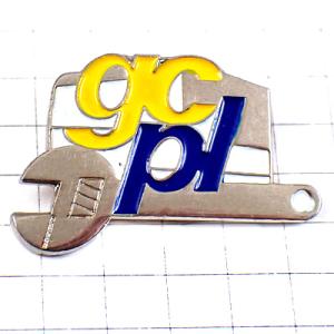 ピンバッジ・スパナ銀色シルバー工具ツール TOOLS GC-PL FRANCE◆フランス限定ピンズ◆...