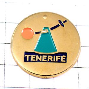 ピンバッジ・サテライト人工衛星テネリフェ島レーザー光通信 TENERIFE ISLAND SPAIN◆フランス限定ピンズ
