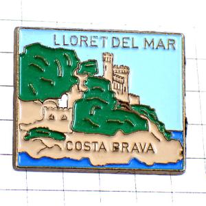 ピンバッジ・コスタブラバ海岸スペイン SPAIN LLORET-DEL-MAR COSTA-BRAVA◆フランス限定ピンズ◆レアなヴィンテージものピンバッチ
