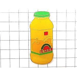ピンバッジ・オレンジジュース瓶◆フランス限定ピンズ◆レアなヴィンテージものピンバッチ