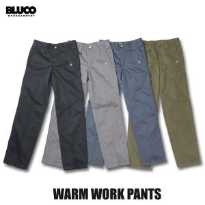 BLUCO(ブルコ) OL-1034 WARM WORK PANTS 4色(BLK /L.GRY/A.BLU/OLV)☆!!☆