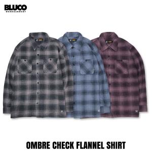 BLUCO（ブルコ） OL-11-048 BUFFALO CHECK FLANNEL SHIRT 3色(BLACK