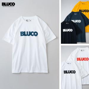 BLUCO(ブルコ) OL-1201 PRINT TEE -Logo- 6色(BLK/GLD/SLT.B/WHT-BLK/WHT-NVY/WHT-RED)☆送料無料☆｜pinsstore